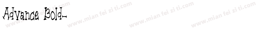 Advance Bold字体转换